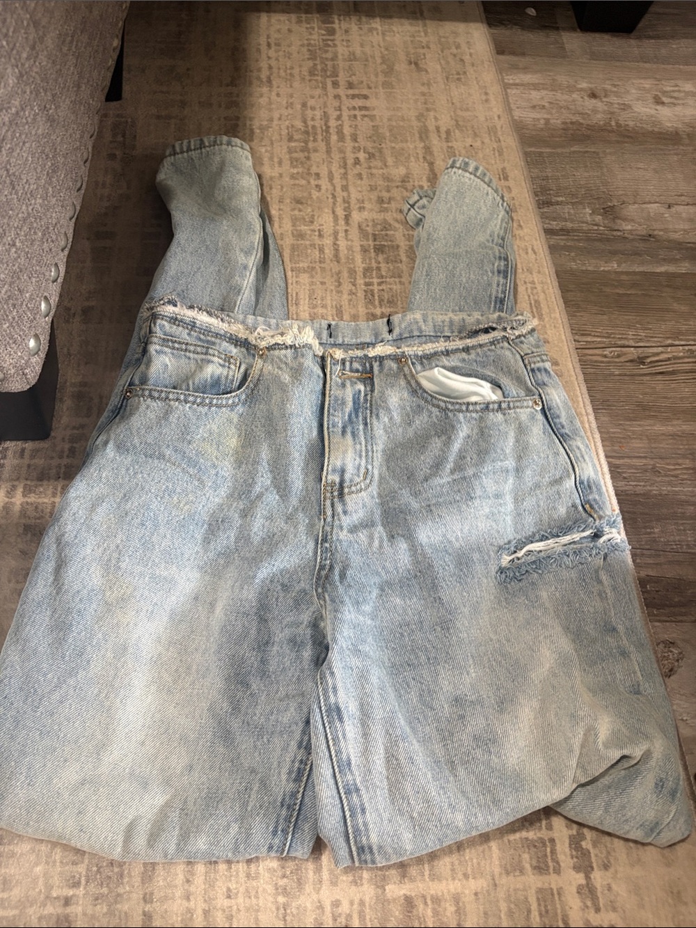 White Fox Boutique Light Blue Boyfriend Jeans